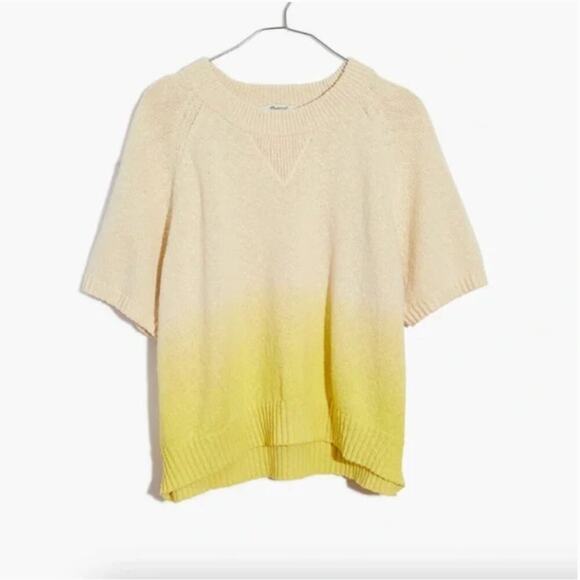 Madewell Dip-Dye Raglan Sweater Tee - Picture 1 of 5
